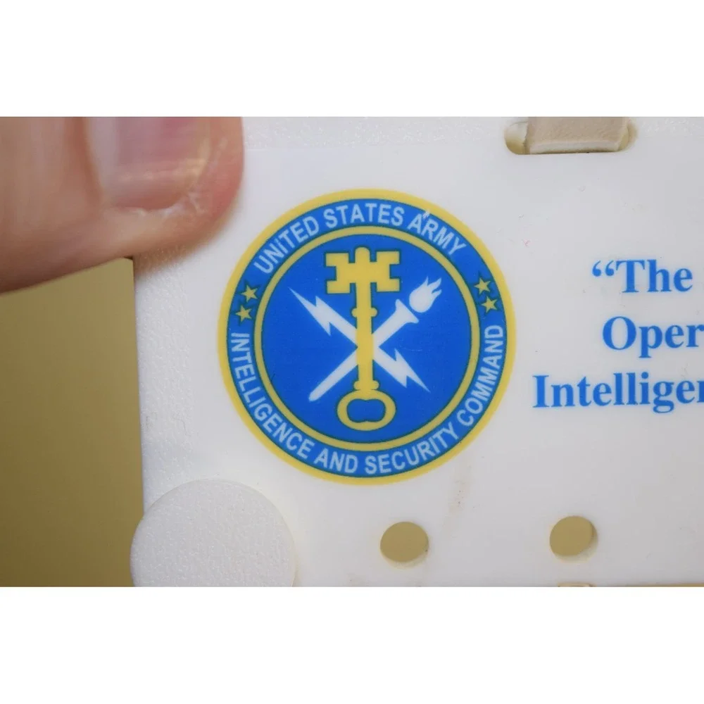 Vintage Army Intelligence Golf Bag Tag